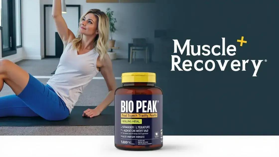 How Bio Peak Affects Muscle Recovery