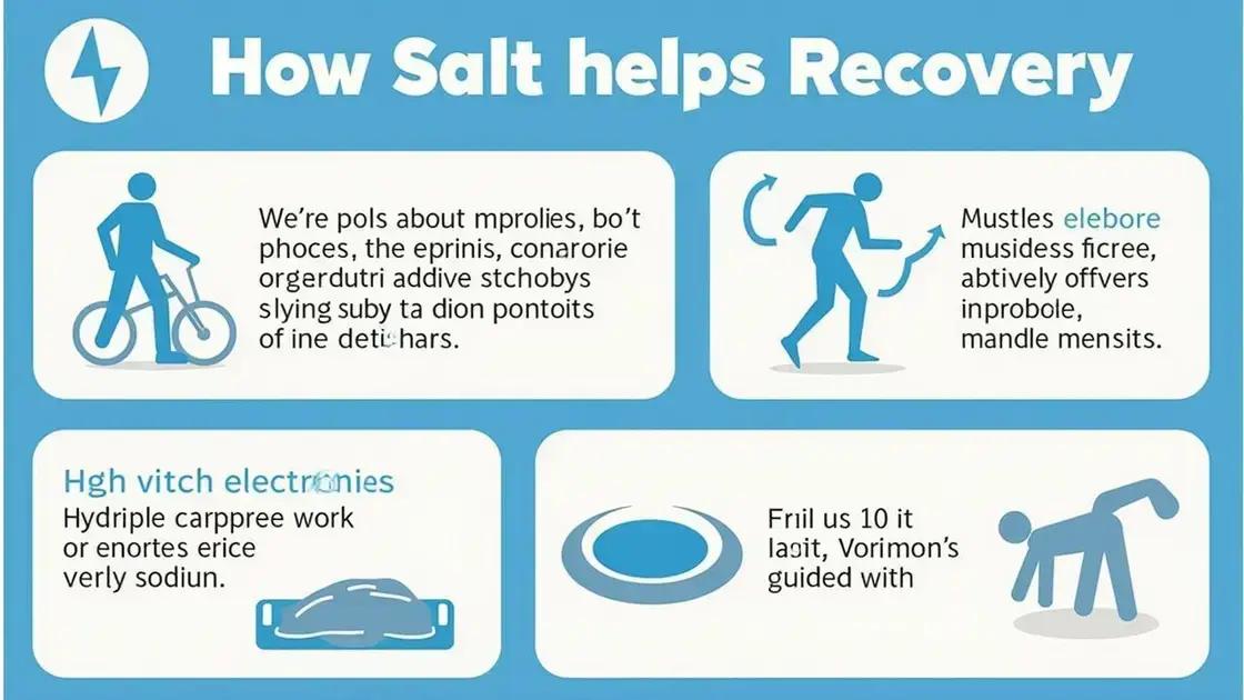 How Does Salt Aid Recovery?
