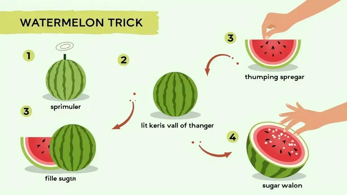 How Does the Watermelon Trick Work?
