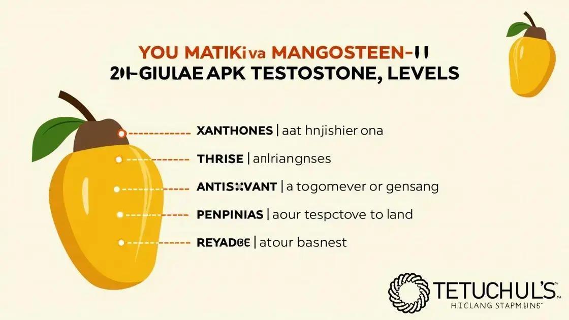 How Mangosteen Regulates Testosterone Levels