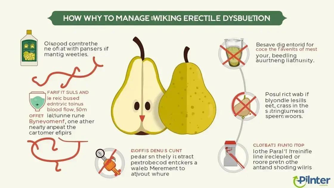 How Pears Contribute to ED Management