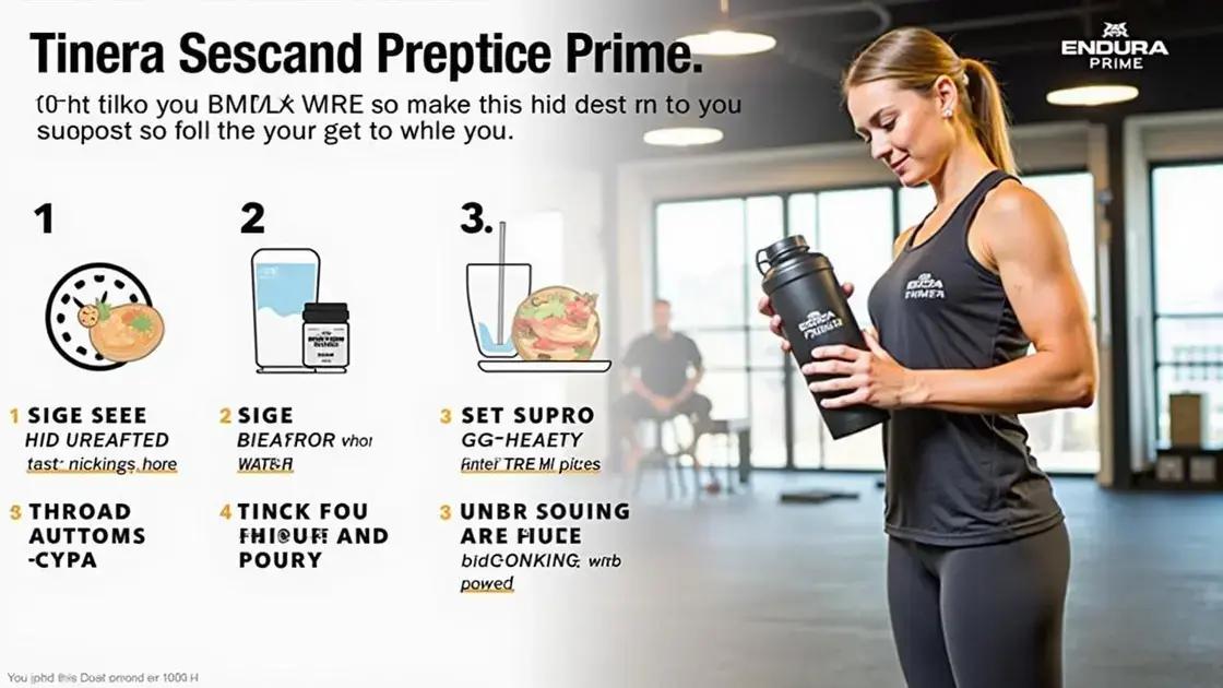 How to Incorporate Endura PRIME into Your Routine