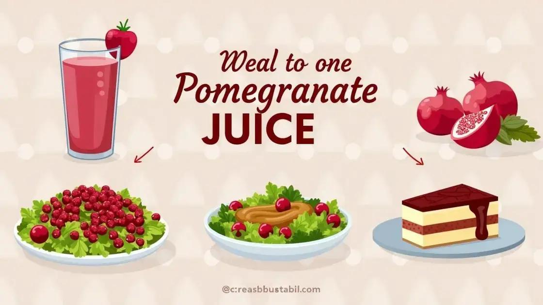 How to Incorporate Pomegranate Juice