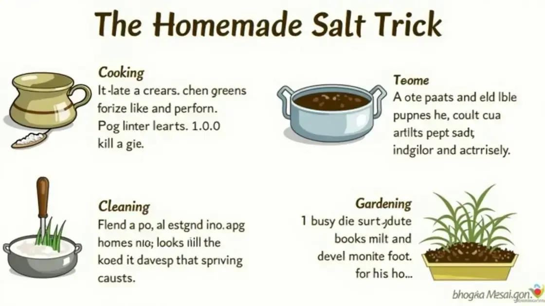 How to Use the Homemade Salt Trick Effectively