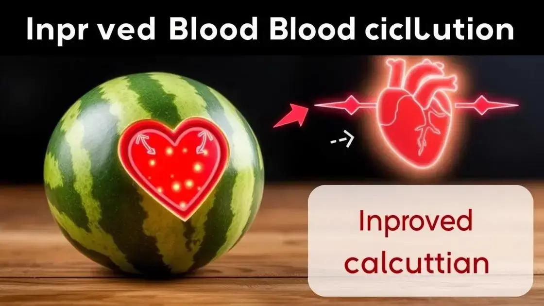 How Watermelon Affects Blood Circulation