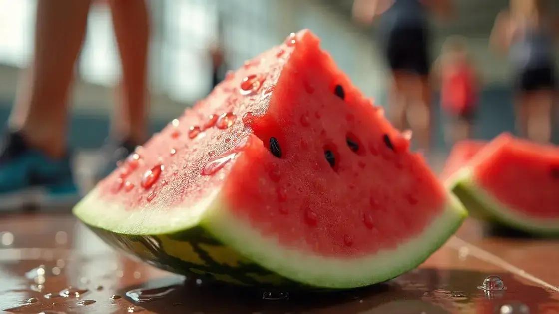 How Watermelon Affects Physical Performance