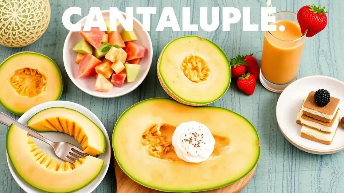 Incorporating Cantaloupe into Your Diet