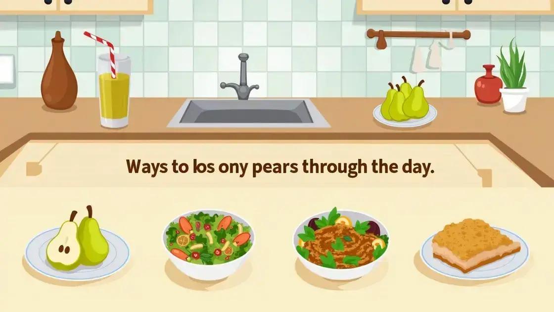 Incorporating Pears into Your Daily Routine