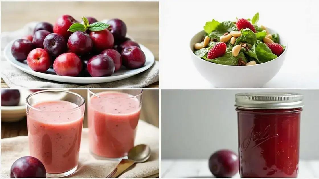 Incorporating Plums into Your Diet