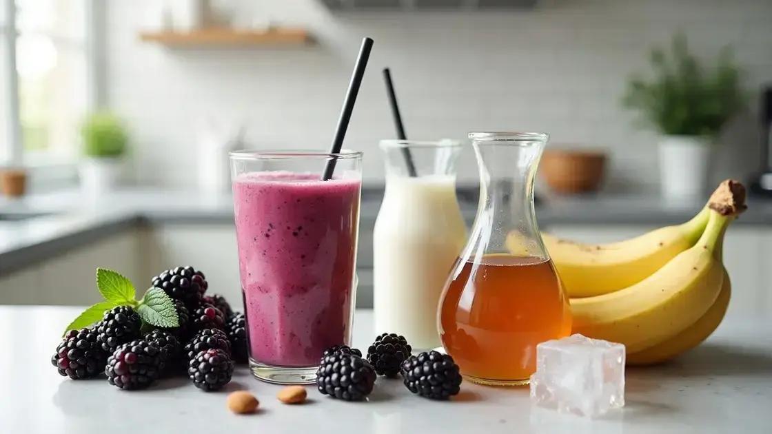 Ingredients Needed for Blackberry Smoothies