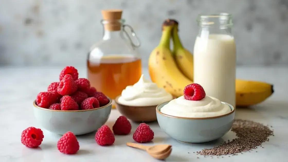 Ingredients Needed for Raspberry Smoothies