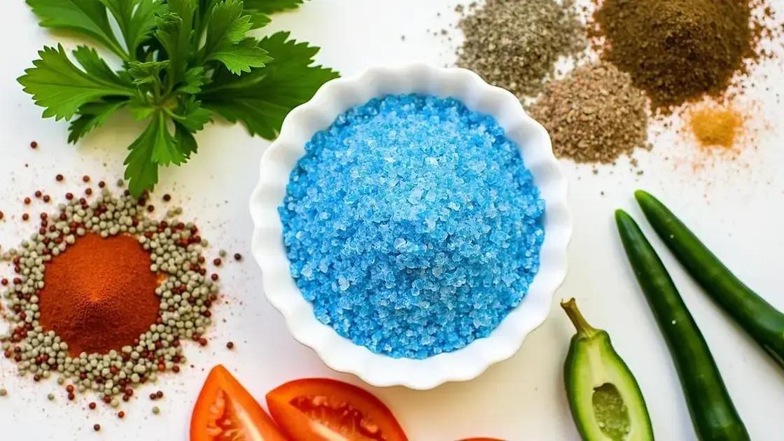 Ingredients Required for Blue Salt Trick