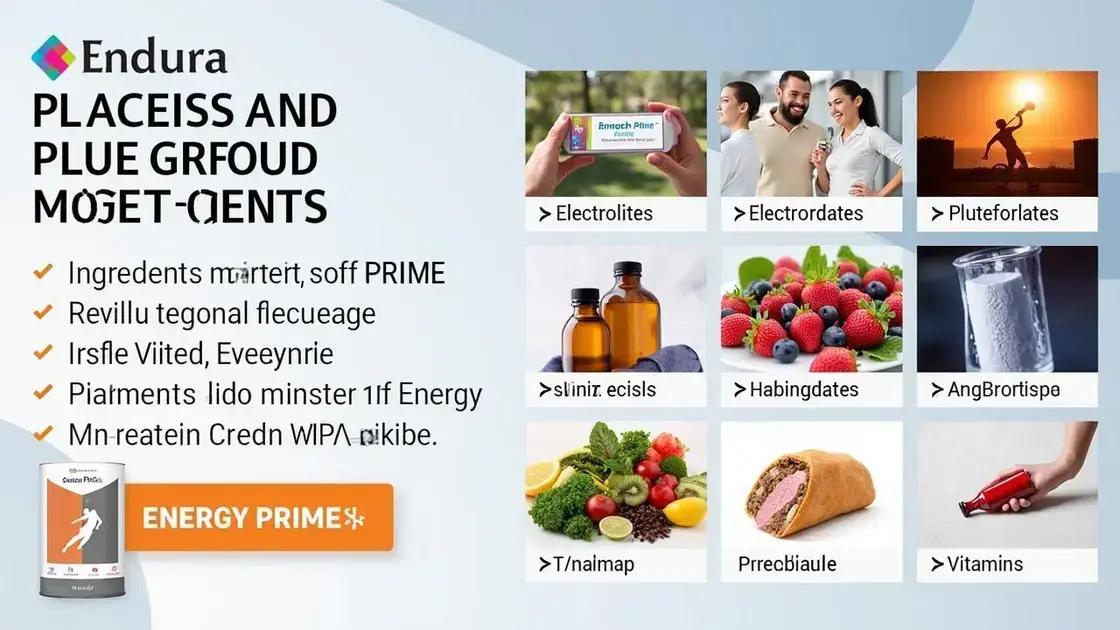 Key Ingredients for Energy Boost