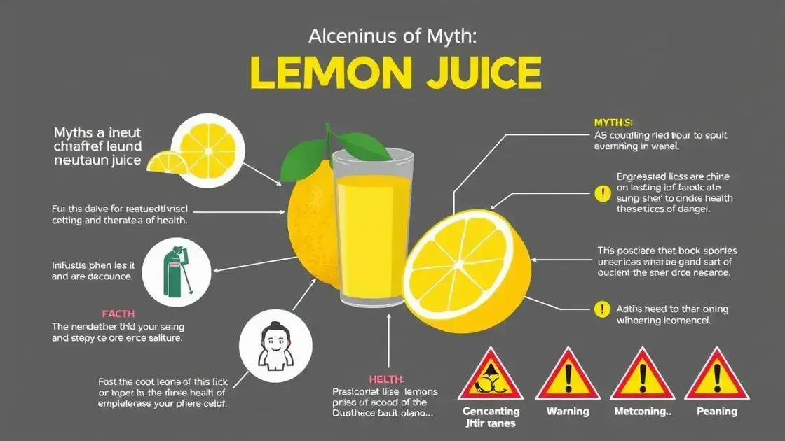 Myths and Facts About Lemon Juice