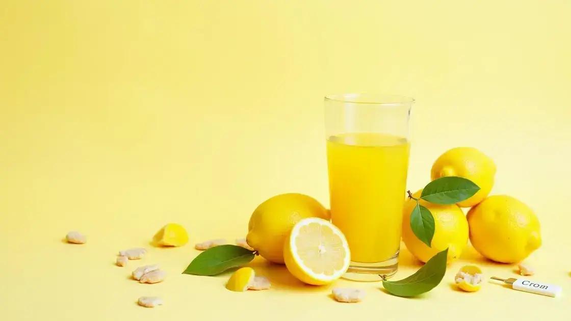 Nutritional Benefits of Lemon Juice