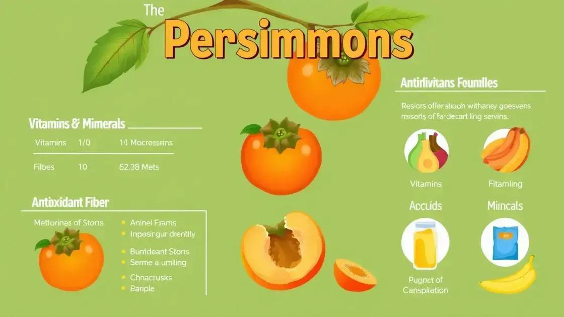 Nutritional Benefits of Persimmons