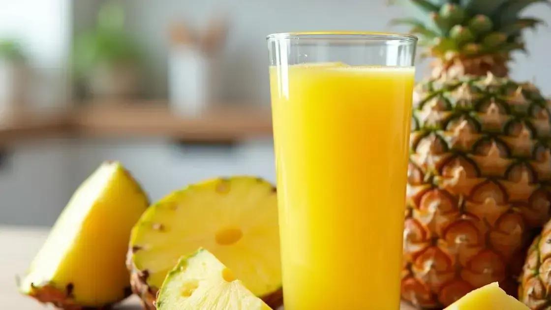 Nutritional Benefits of Pineapple Juice