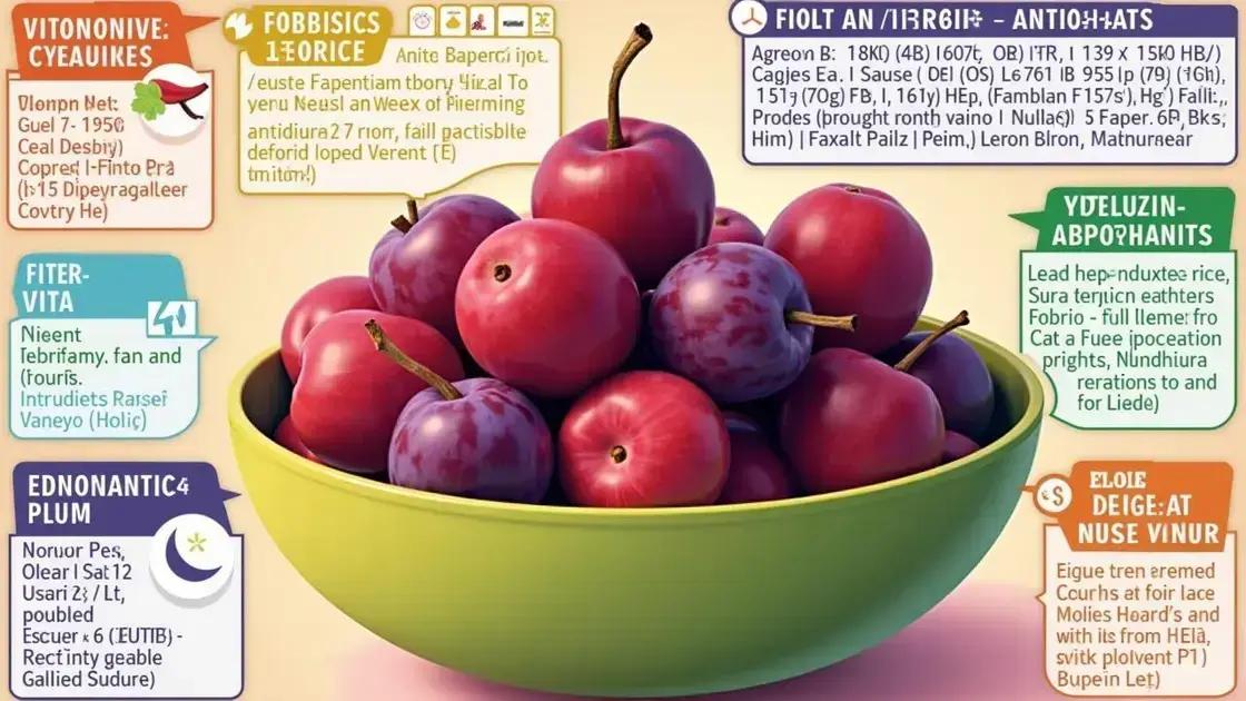 Nutritional Benefits of Plums
