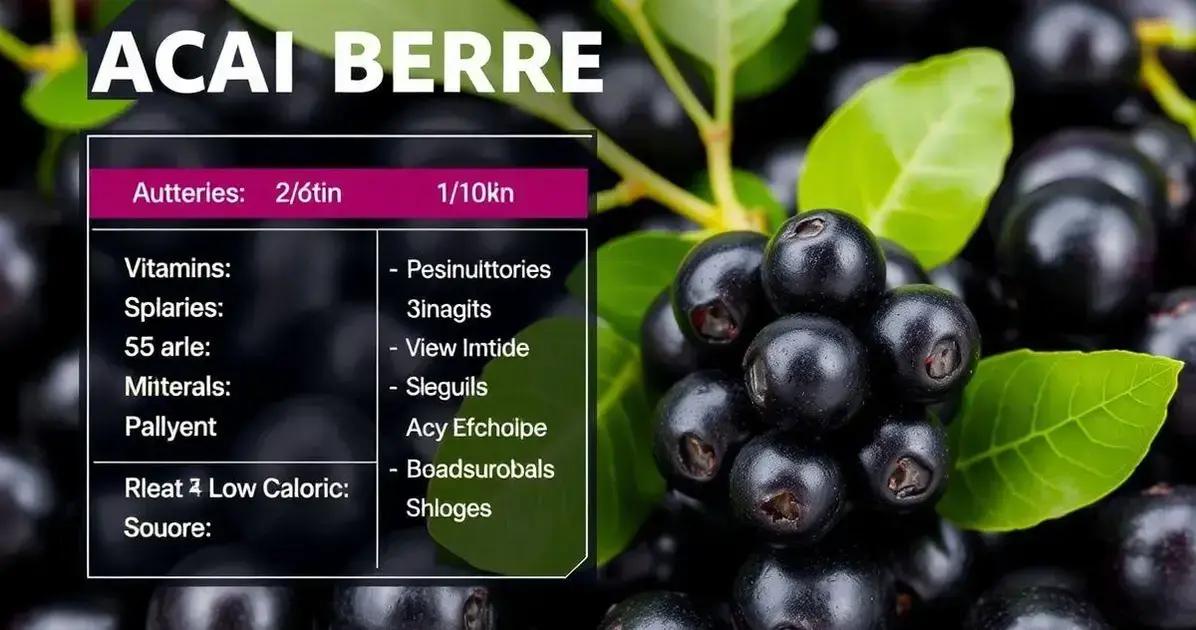 Nutritional Profile of Acai