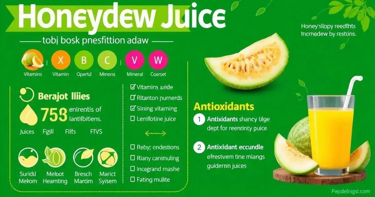 Nutritional Profile of Honeydew Juice