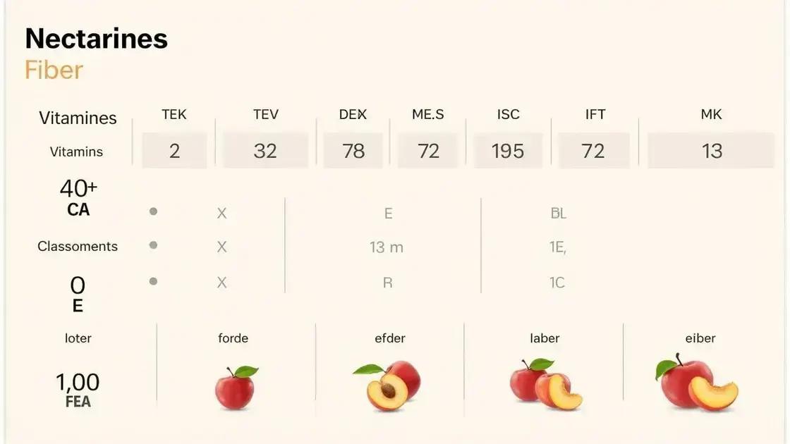 Nutritional Profile of Nectarines