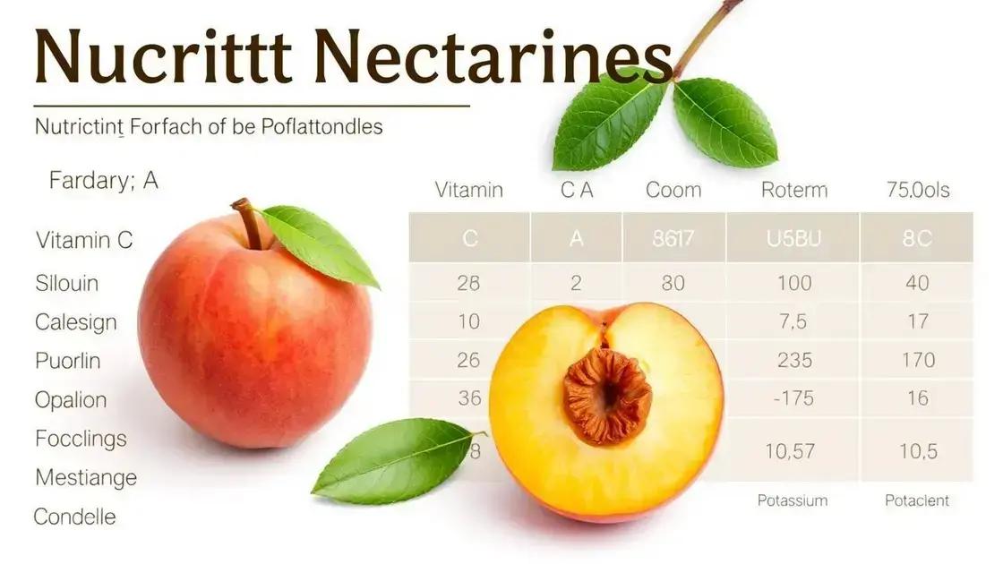 Nutritional Profile of Nectarines