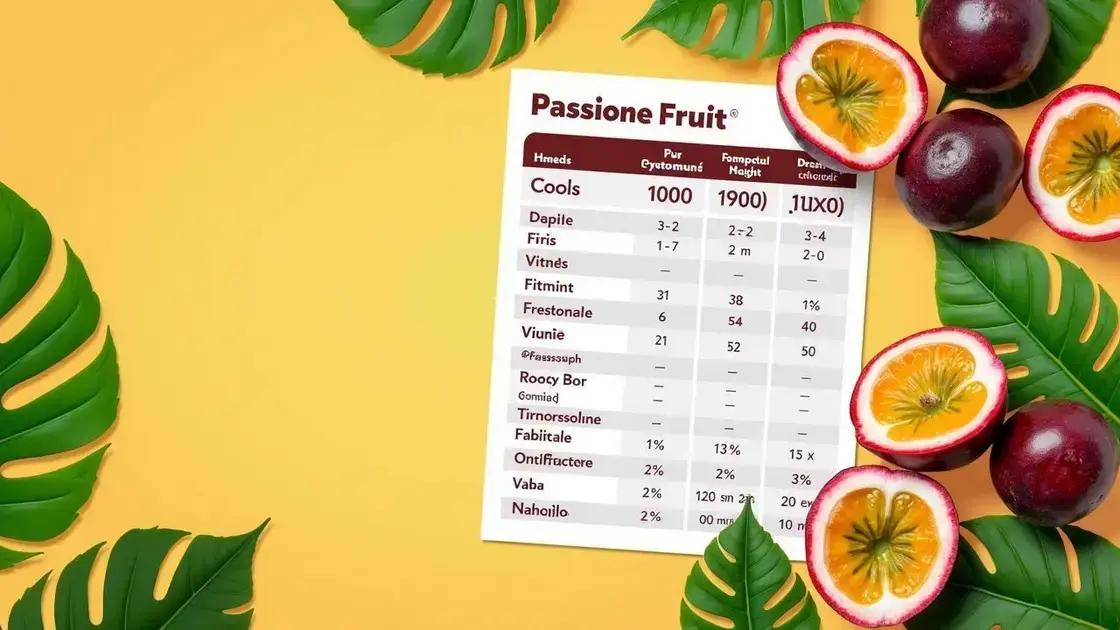 Nutritional Profile of Passion Fruit