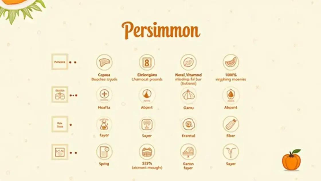 Nutritional Profile of Persimmons