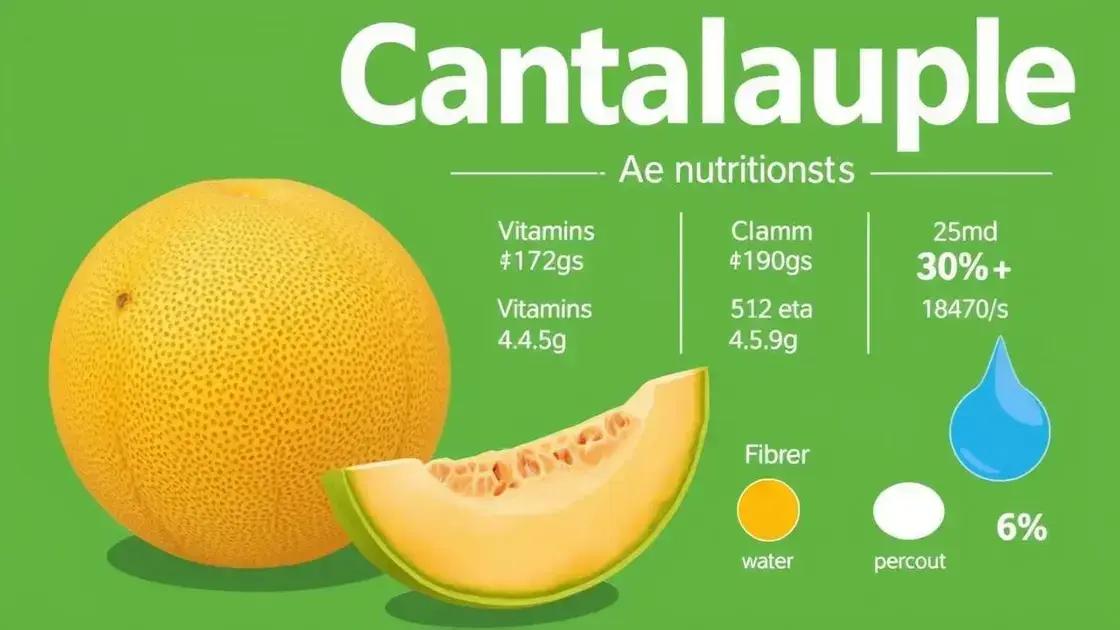 Nutritional Value of Cantaloupe
