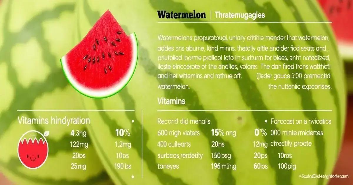 Nutritional Value of Watermelon