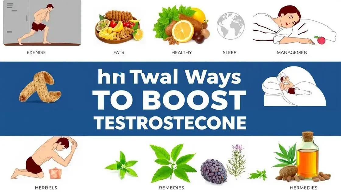 Other Natural Ways to Boost Testosterone