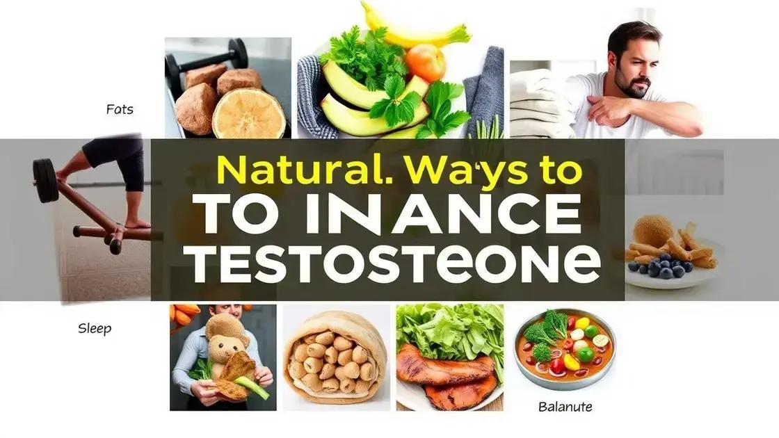 Other Natural Ways to Enhance Testosterone