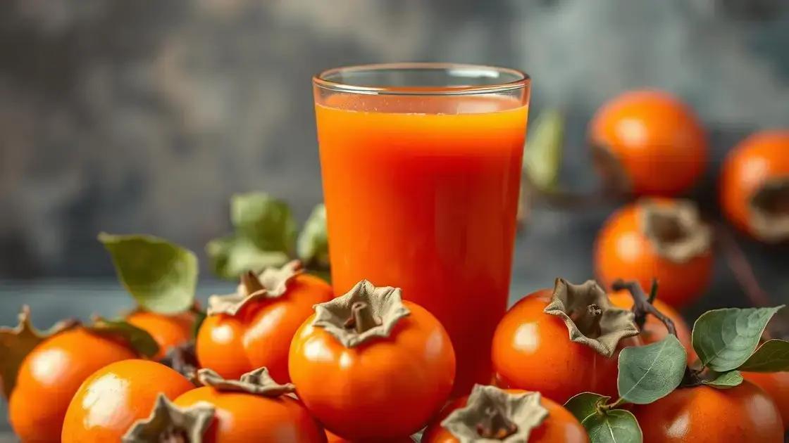 Persimmon Juice and Sexual Health