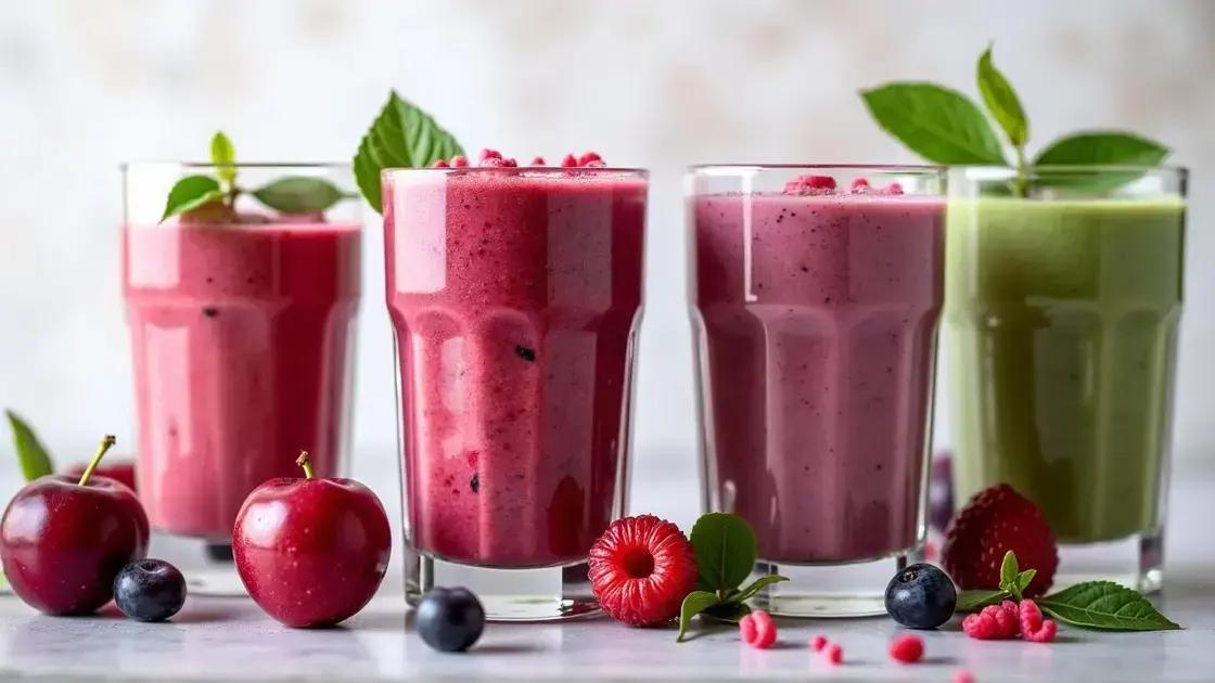 Plum Smoothies for Better Health