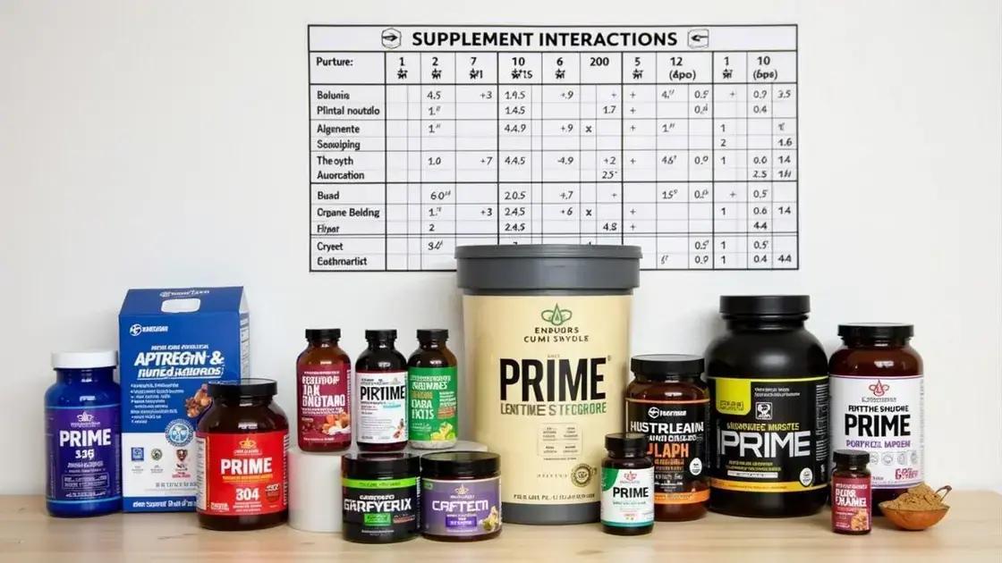 Possible Interactions with Other Supplements