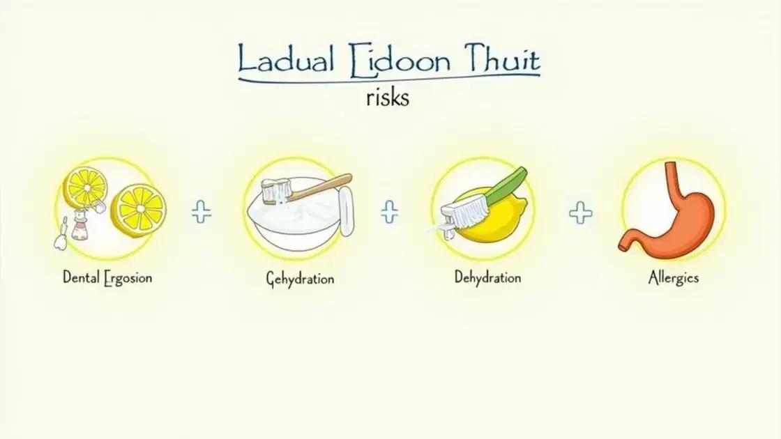 Potential Risks of Excessive Lemon Consumption