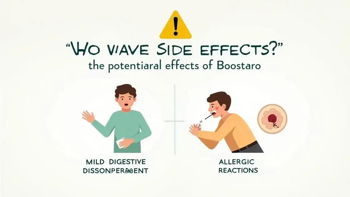 Potential Side Effects of Boostaro