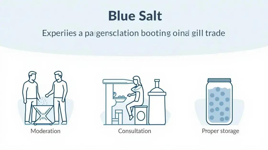 Precautions When Using Blue Salt