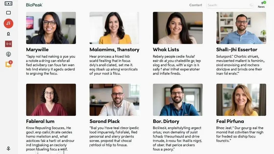 Real-Life User Experiences with Bio Peak
