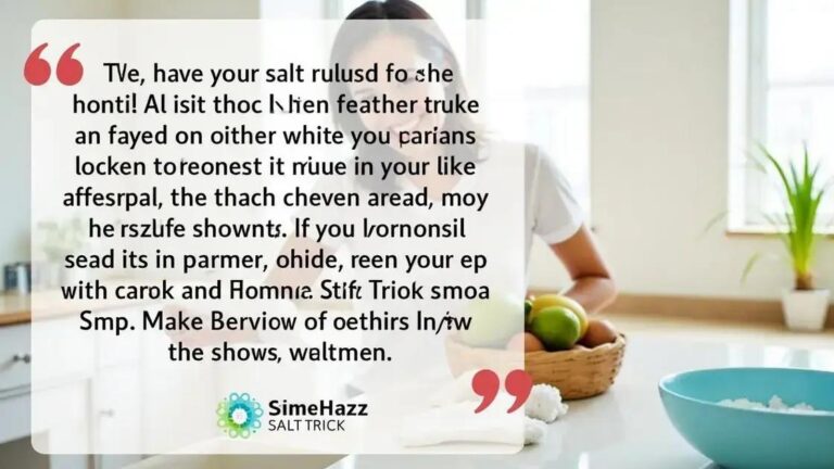 Real Testimonials About the Homemade Salt Trick Revealed