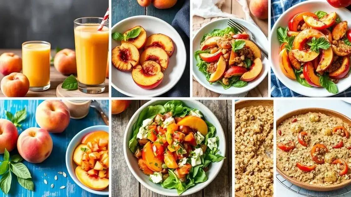 Recipes to Incorporate Peaches for More Pleasure