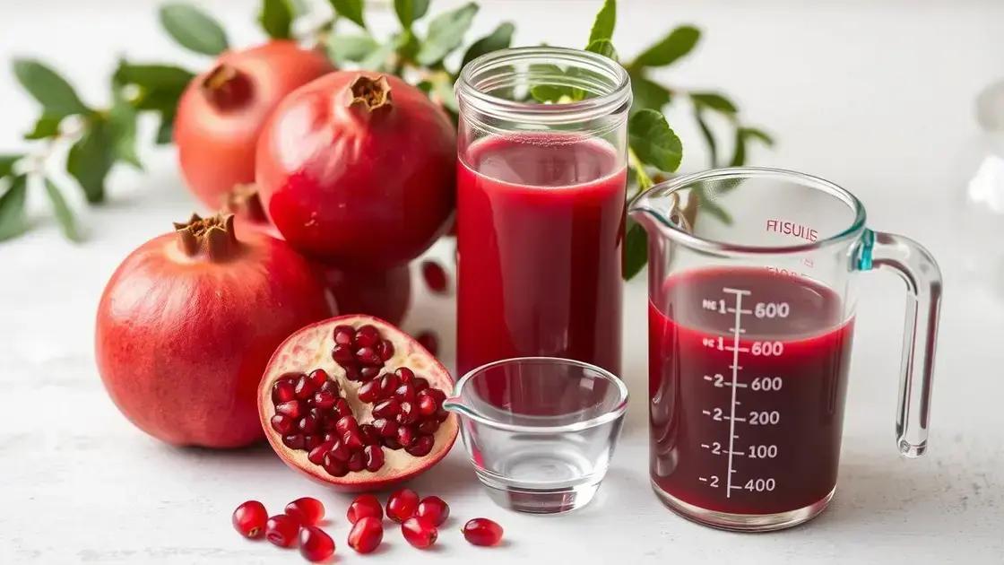 Recommended Dosage of Pomegranate for Benefits