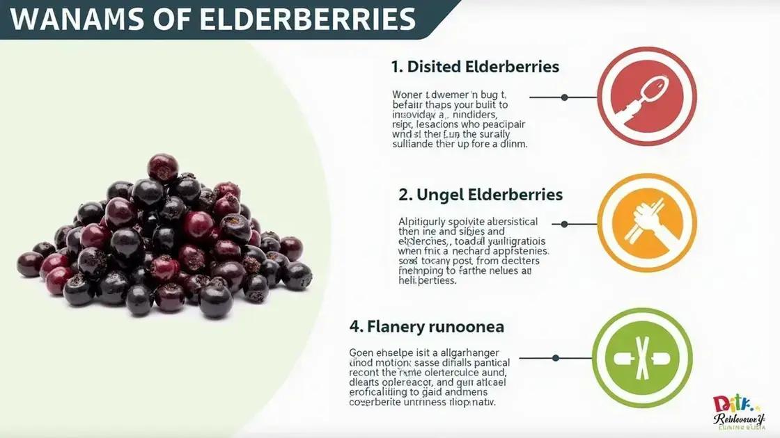 Safety and Considerations When Using Elderberries