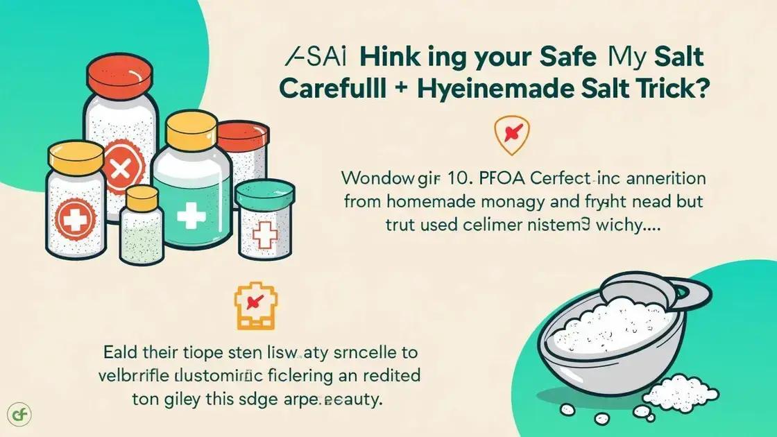 Safety Considerations for Using Salt Trick
