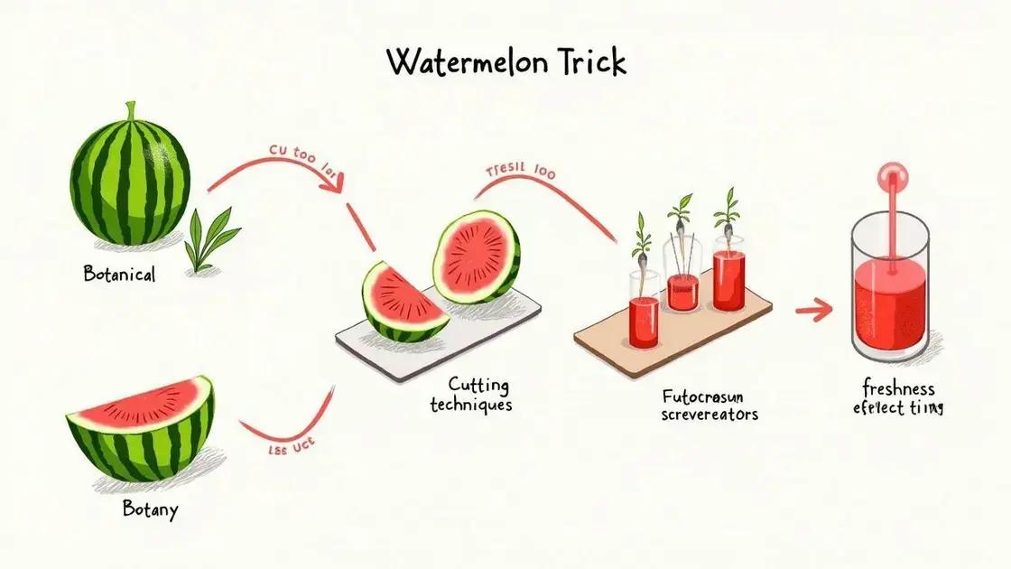 Scientific Insights into the Watermelon Trick