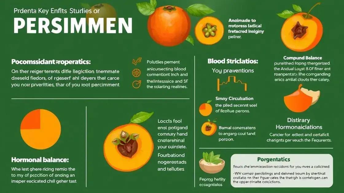 Scientific Studies on Persimmons