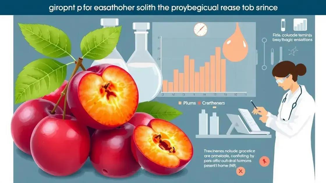 Scientific Studies on Plums and Hormones