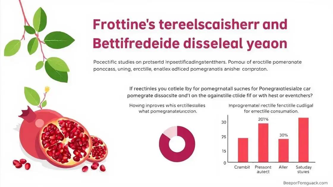Scientific Studies on Pomegranate and ED