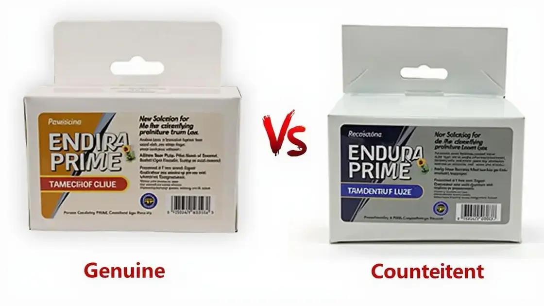 Signs of Genuine vs. Counterfeit Products
