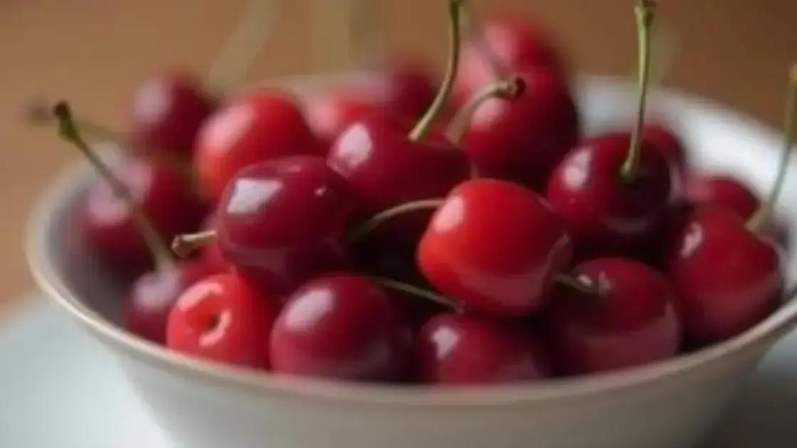 The Health Benefits of Cherries